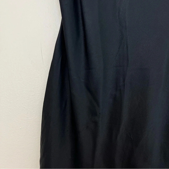 Wilfred Aritzia Satin Mini Dress Rhinestone Sparkle Black XS Cocktail Party Fall - Picture 6 of 8